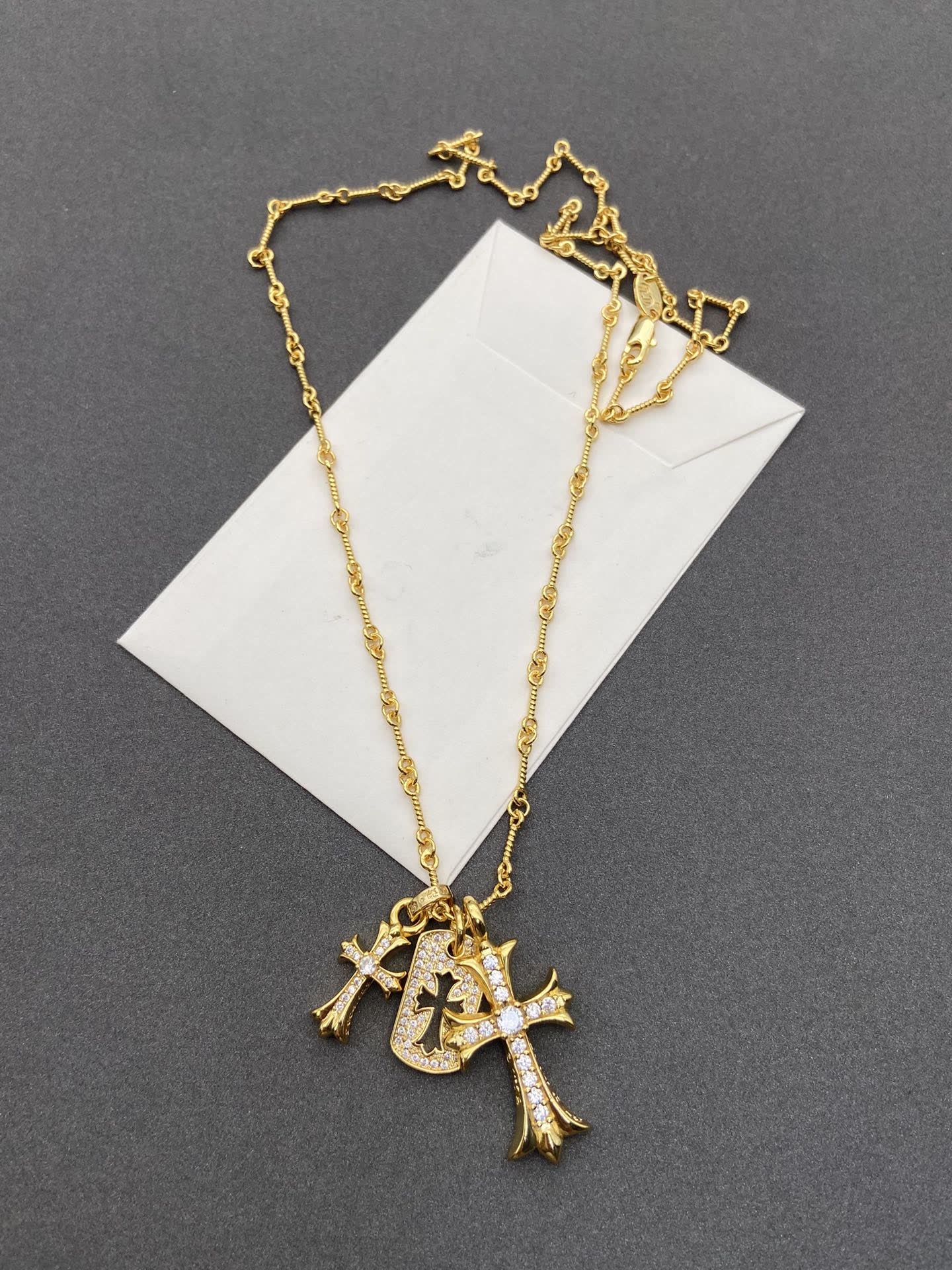 Chrome Hearts Elegant Cross Pendant Necklace
